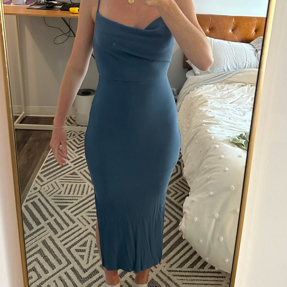 Blue Midi Dress